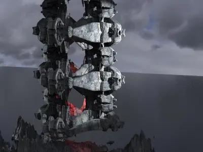 Emperor Flag Ocean base 3 3D model