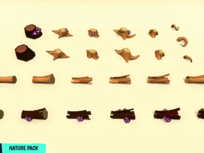 FANTASTIC - Nature Pack Low-poly 3D model