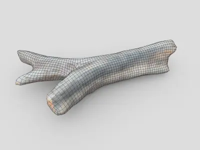 Dead Wood 3 Low-poly 3D model