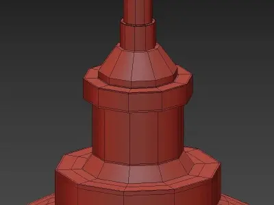 Amber Glass Cafe 3D model
