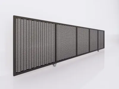 Sliding gate or door - Full parametric Revit Family 3D model