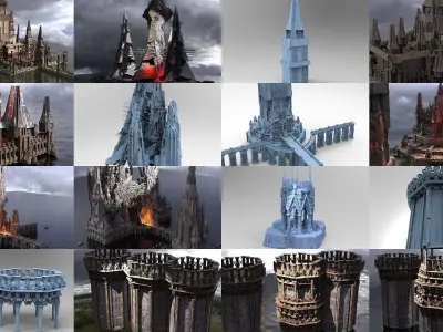 Watch Lighthouse Collection 1 3D Model Pack