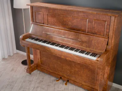  Marblewood Upright Piano 