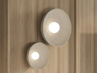 Japandi TV Wall Low-poly 3D model