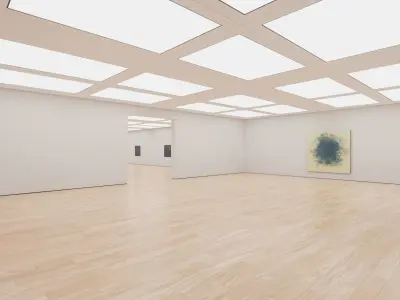 Art Museum Gallery Interior 41 Low-poly 3D model