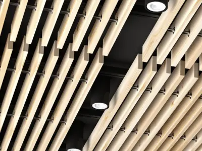 Wooden ceiling 6 3D model