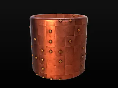 10 Seamless Metal Panels and Grids PBR Materials - Set 1 Texture