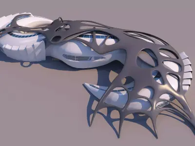 0101 - Organic Building 3D model