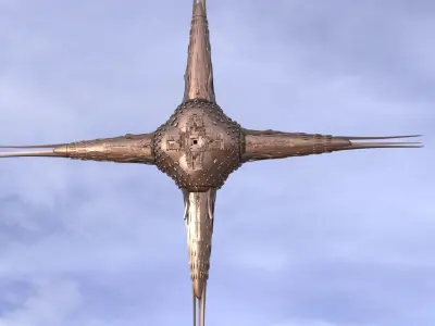 Babylonian Tower spire relic 2  3D model