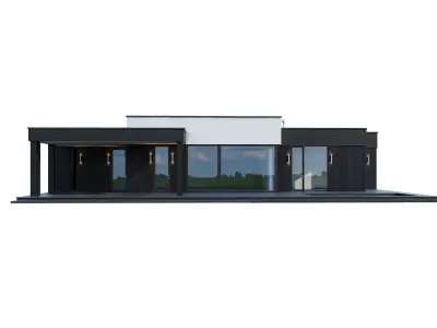 Modern house V109 3D model