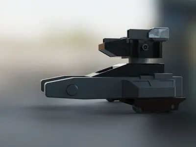transport scifi spaceship airplane  3D model