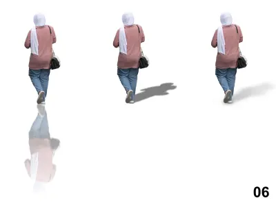 4 PNG and PSD Arabian people Full HD CUTOUT Sample Free 3D model