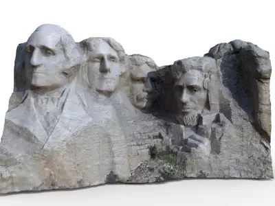 Mount Rushmore National Memorial High Detail 3D Printable 3D print model