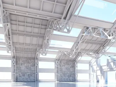 Futuristic Architectural Interior 20 3D model