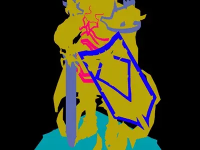 Evil Creator - Stone - Advanced Death Knight 04 3D model