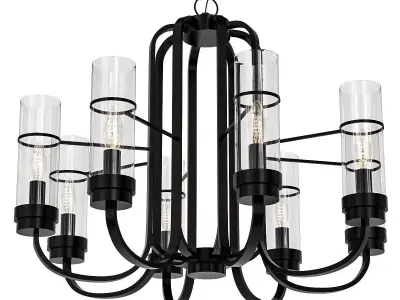 zamok light chandelier 3D model