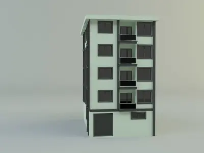 building 12 house model 3D model