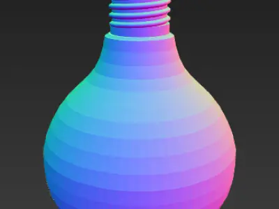 Faceted Globe LED Bulb 3D model