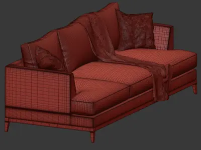 Theodore Alexander Rowan Primavera Sofa 3D model