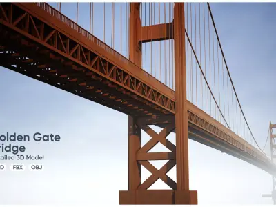 Golden Gate Bridge 3D model