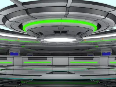 Sci Fi Interior 3D model 47