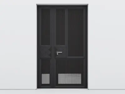 Aluminium door 324 3D model