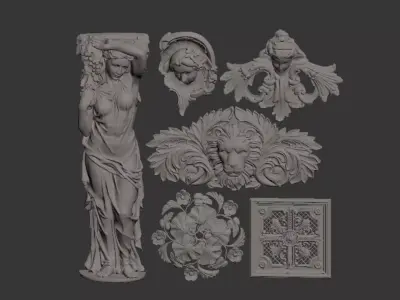 European classical style decoration Texture