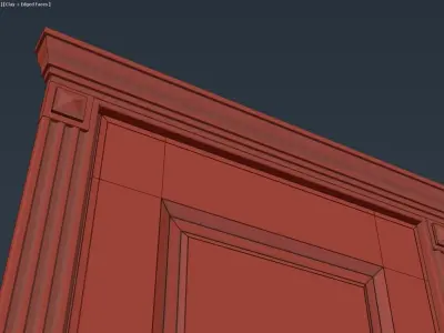 Classic Door Free low-poly 3D model