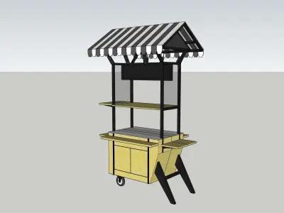 Street Food Cart  3D model