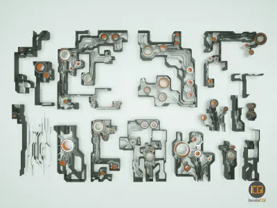 Tech shapes-TS1 kit 3D model