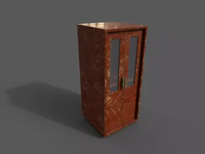Old Modern Furniture 3D Model Terror Low-poly 3D model 18