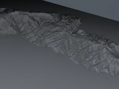 French Polynesia island of Hiva Oa 3d model 3D model