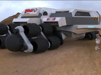 PG Research Mine Crawler 3D model