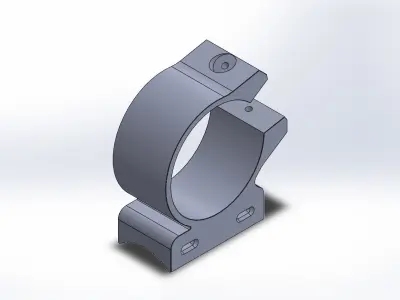 Universal Flashlight Mount for Bicycles 3D print model