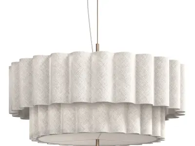 Folia Fabric Pendant Light 3D model