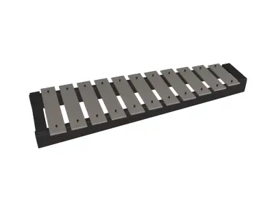 Glockenspiel V1 003 Low-poly 3D model