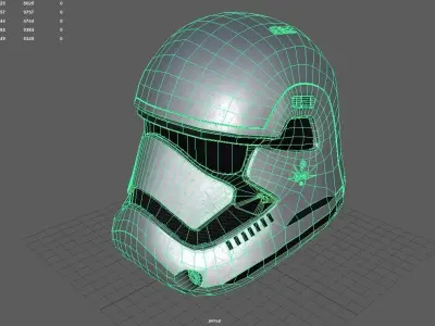 Star Wars Stormtrooper Helmet Low-poly 3D model