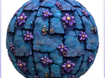 Stylized Stone Floor Seamless Texture Texture 4