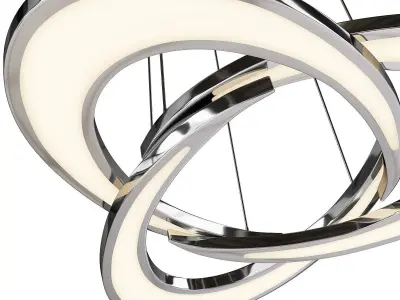 Destiny 4 Light LED Chandelier Low-poly 3D model