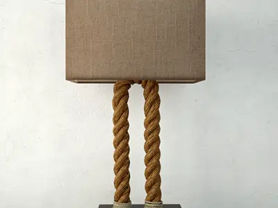 Nautical Rope Table Lamps 3D model