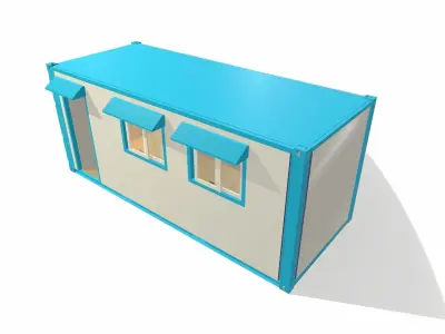 Modular office 3D model