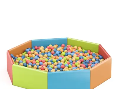  Dry ball pool 3D model