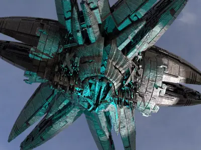 Galactic Terra former large 3 3D model