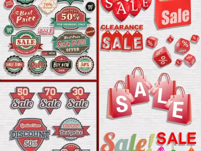 Window stickers 3D model