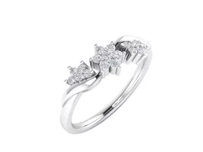  Women Ring Render 3dm STL MTL SLC JCD OBJ FBX Details 3D print model 9