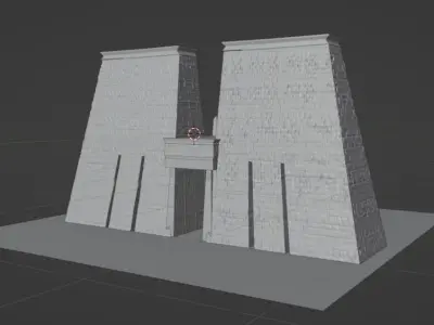 Ancient Egyptian Pylon  Free 3D model