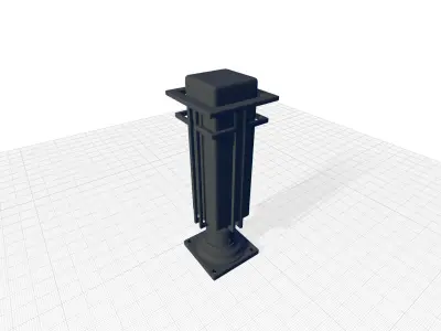 Weitzel Black Pier Mount Light 3D model