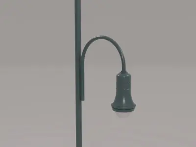 Street Lamp NYC Low-poly 3D model