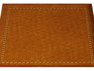 Floor wooden cutting board with embossed pattern 3D model
