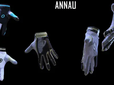 SCIFI GLOVES 3D model